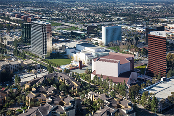 Aerial view of Costa Mesa